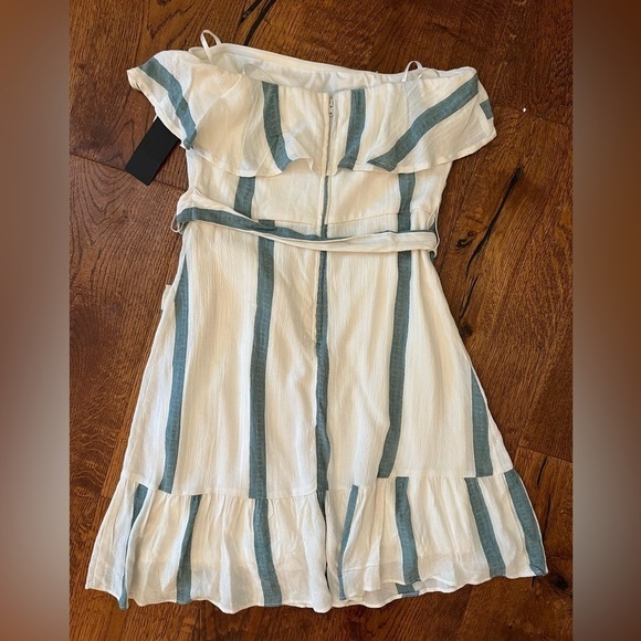 City Triangles Strapless Dress Womens XS Mini Cottagecore Y2K A-Line Stripe NWT - Picture 4 of 15